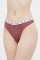 Calvin Klein Underwear stringi nadruk różowy 000QD5051E