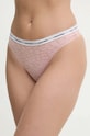 Calvin Klein Underwear stringi nadruk różowy 000QD5051E