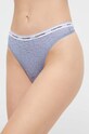 Στρινγκ Calvin Klein Underwear στάμπα μπλε 000QD5051E