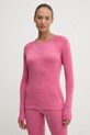 Smartwool longsleeve funcțional Classic Thermal Merino outdoor roz SW016370
