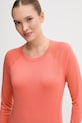 Odzież Smartwool longsleeve funkcyjny Classic Thermal Merino SW016370 pomarańczowy