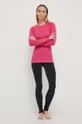 Λειτουργικό μακρυμάνικο πουκάμισο Smartwool Classic Thermal Merino ροζ