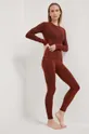 Smartwool legginsy funkcyjne Intraknit Active brązowy