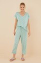 Pyžamo women'secret La Vecina Rubia pletenina zelená 3136947
