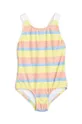 барвистий Суцільний дитячий купальник Mini Rodini Для дівчаток