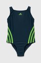 Суцільний дитячий купальник adidas Performance м'яка зелений IA5412