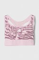 Dětská sportovní podprsenka adidas měkké růžová IB4144