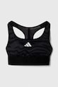 adidas biustonosz sportowy dziecięcy lekko usztywniana czarny IJ9535