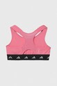 Девочка Детский спортивный бюстгальтер adidas IB4151 розовый