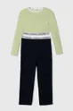 zelena Dječja pidžama Calvin Klein Underwear Za djevojčice
