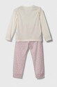United Colors of Benetton piżama dziecięca 3Y5E0P04U.G.SEASONAL beżowy AW23