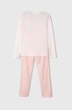 Παιδική πιτζάμα United Colors of Benetton 3Y5E0P04U.G.SEASONAL ροζ AW23