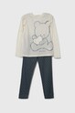 United Colors of Benetton gyerek pizsama mintás szürke 3Y5E0P04U.G.SEASONAL