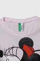 Fete United Colors of Benetton pijama copii 3Y5E0P04Z.G.SEASONAL roz