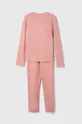 Otroška pižama United Colors of Benetton roza