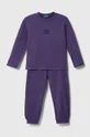 fioletowy United Colors of Benetton piżama dziecięca Dziewczęcy