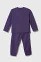 Otroška pižama United Colors of Benetton vijolična