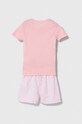 Polo Ralph Lauren piżama dziecięca 4P0146 różowy AW23