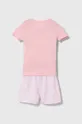 Polo Ralph Lauren piżama dziecięca różowy