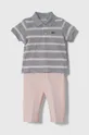 szary Lacoste piżama niemowlęca Dziecięcy