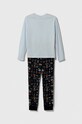 United Colors of Benetton piżama bawełniana dziecięca 3VR50P051.G.SEASONAL niebieski AW23