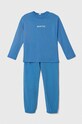 United Colors of Benetton piżama bawełniana dziecięca nadruk niebieski 30960P05B.G.SEASONAL