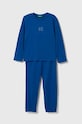 Παιδική πιτζάμα United Colors of Benetton σετ μπλε 37YW0P04Y.G.SEASONAL