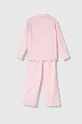 Παιδικές βαμβακερές πιτζάμες Polo Ralph Lauren ροζ