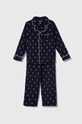 Polo Ralph Lauren pijamale de bumbac pentru copii set bleumarin 4P0150