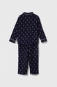 Polo Ralph Lauren pijamale de bumbac pentru copii 4P0150 bleumarin AW23
