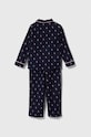 Polo Ralph Lauren pijamale de bumbac pentru copii 4P0150 bleumarin AW23