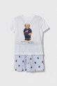 Dječja pidžama Polo Ralph Lauren komplet bijela 9P0111