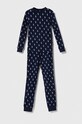 Polo Ralph Lauren piżama bawełniana dziecięca komplet granatowy 9P0131