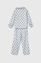Детская хлопковая пижама Polo Ralph Lauren 9P0149 голубой AW23