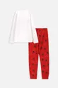 Παιδικές βαμβακερές πιτζάμες Coccodrillo κόκκινο