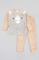 zippy piżama dziecięca 3105575001 brązowy AW23