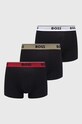 BOSS bokserki 3-pack dzianina czarny 50495436