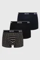 μαύρο Μποξεράκια BOSS 3-pack Ανδρικά