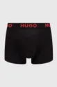 Boxerky HUGO 3-pak čierna