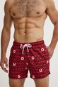 HUGO pantaloncini da bagno Planet friendly rosso 50474322