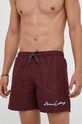 Armani Exchange szorty kąpielowe 953062.3F616 bordowy AW23