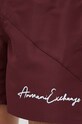 Armani Exchange szorty kąpielowe bordowy 953062.3F616