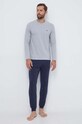 Πιτζάμα Emporio Armani Underwear μελανζέ πολύχρωμο 111789.3F720