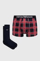 Боксеры и носки Emporio Armani Underwear трикотаж мультиколор 112007.3F514
