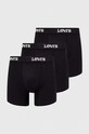 Levi's bokserki 3-pack dzianina czarny 37149.0927