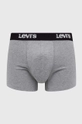 Odjeća Bokserice Levi's 3-pack 37149.0928 siva