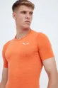 oranžna Funkcionalna kratka majica Salewa Zebru Fresh Moški