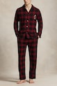 Βαμβακερές πιτζάμες Polo Ralph Lauren βαμβάκι μπορντό 714915985