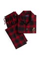 Polo Ralph Lauren piżama bawełniana 714915985 bordowy