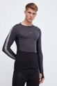 Icebreaker longsleeve funcțional 125 ZoneKnit Planet friendly gri IB0A56H35851